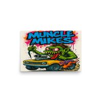 Monster Mugs 008 Hot Rod Coffee Mug — Muncle Mikes Matte Poster product mockup 2