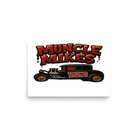 Muncle Mikes Hot Rod and Rat Rod Shirt Mayhem! 553 Matte Poster product mockup 2