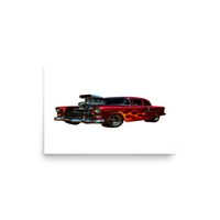 Hot Rod 001 Matte Poster — 12 × 18, front view
