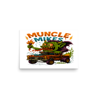 Muncle Mikes Hot Rod and Rat Rod Shirt Mayhem! Monster Rods! (033) Matte Poster product mockup 2