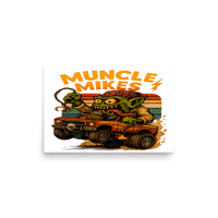 Muncle Mikes Hot Rod and Rat Rod Shirt Mayhem! Monster Rods! (034) Matte Poster product mockup 2