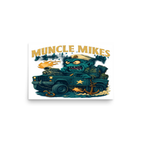 Muncle Mikes Hot Rod and Rat Rod Shirt Mayhem! Monster Rods! (041) Matte Poster product mockup 2