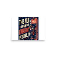 Retro Monster Matte Poster product mockup 2