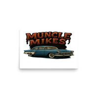 Muncle Mikes Hot Rod and Rat Rod Shirt Mayhem! Victoria Matte Poster product mockup 2
