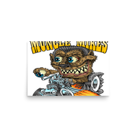 Muncle Mikes Hot Rod Monster Heavyweight T-Shirt – Black Matte Poster product mockup 2