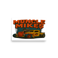 Rat Rod Truck 001 Oversized Sweatshirt — Muncle Mikes Matte Poster product mockup 2