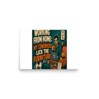 Remote Work Matte Poster product mockup 2
