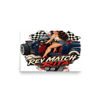 Rev Match Rita Hot Rod Matte Poster product mockup 2