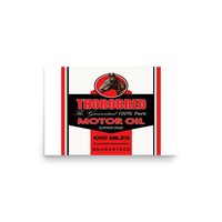 Thorobread Oil Vintage Gas and Oil Matte Poster — 12 × 18, front view