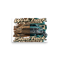 Work Truck Show Matte Poster product mockup 2