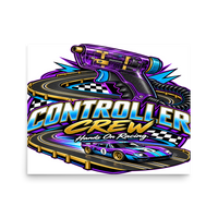 Controller Crew Matte Poster product mockup 3