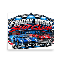 Friday Night Slot Club Matte Poster product mockup 3