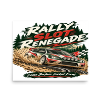 Rally Slot Renegade Matte Poster product mockup 3