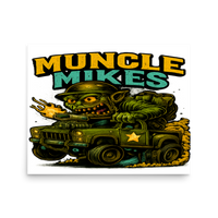 Muncle Mikes Hot Rod and Rat Rod Shirt Mayhem! Monster Rods! (040) Matte Poster product mockup 3