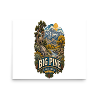 Big Pine California Matte Poster product mockup 3