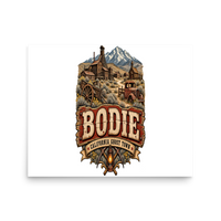 Bodie California Ghost Town Matte Poster product mockup 3
