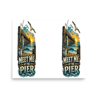 Meet Me at the Pier Matte Poster product mockup 3