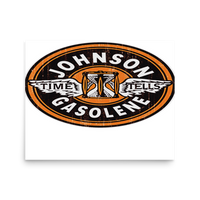 Johnson Gas Vintage Gas and Oil Matte Poster — 16 × 20, front view