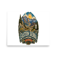 Eastern Sierra Scenic Enamel Matte Poster product mockup 3