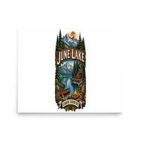 June Lake Cabin Matte Poster product mockup 3
