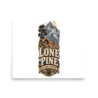 Lone Pine High Desert Matte Poster product mockup 3
