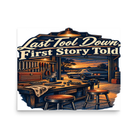 Last Tool Down First Story Told Matte Poster product mockup 3