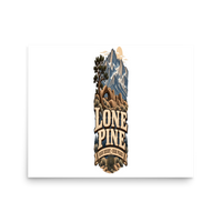 Lone Pine High Desert Enamel Matte Poster product mockup 3