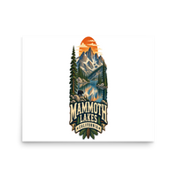 Mammoth Lakes Matte Poster product mockup 3