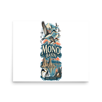 Mono Basin California Matte Poster product mockup 3