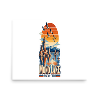 Mono Lake Matte Poster product mockup 3