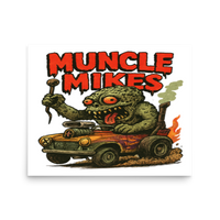 Muncle Mikes Hot Rod and Rat Rod Shirt Mayhem! Monster Rods! (007) Matte Poster product mockup 3