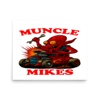 Muncle Mikes Hot Rod and Rat Rod Shirt Mayhem! Monster Rods! (020) Matte Poster product mockup 3