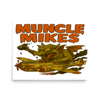 Monster Mugs 013 Hot Rod Coffee Mug — Muncle Mikes Matte Poster product mockup 3