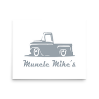 Muncle Mikes Hat: Hot Rod Hatter! Matte Poster product mockup 3