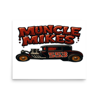 Muncle Mikes Hot Rod and Rat Rod Shirt Mayhem! 553 Matte Poster product mockup 3