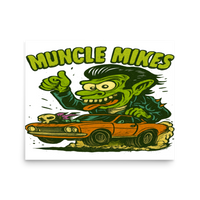 Muncle Mikes Hot Rod and Rat Rod Shirt Mayhem! Monster Rods! (011) Matte Poster product mockup 3