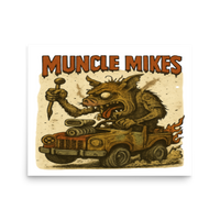 Muncle Mikes Hot Rod and Rat Rod Shirt Mayhem! Monster Rods! (008) Matte Poster product mockup 3