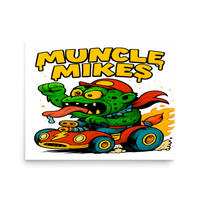 Muncle Mikes Hot Rod and Rat Rod Shirt Mayhem! Monster Rods! (017) Matte Poster product mockup 3