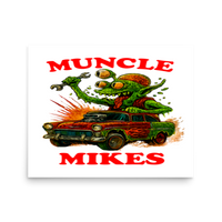 Muncle Mikes Hot Rod and Rat Rod Shirt Mayhem! Monster Rods! (021) Matte Poster product mockup 3