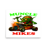 Muncle Mikes Hot Rod and Rat Rod Shirt Mayhem! Monster Rods! (023) Matte Poster product mockup 3