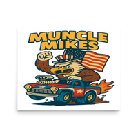 Muncle Mikes Hot Rod and Rat Rod Shirt Mayhem! Monster Rods! (027) Matte Poster product mockup 3