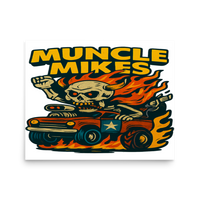 Muncle Mikes Hot Rod and Rat Rod Shirt Mayhem! Monster Rods! (028) Matte Poster product mockup 3
