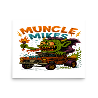 Muncle Mikes Hot Rod and Rat Rod Shirt Mayhem! Monster Rods! (033) Matte Poster product mockup 3