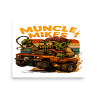 Muncle Mikes Hot Rod and Rat Rod Shirt Mayhem! Monster Rods! (034) Matte Poster product mockup 3