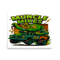 Muncle Mikes Hot Rod and Rat Rod Shirt Mayhem! Monster Rods! (035) Matte Poster product mockup 3