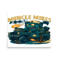 Muncle Mikes Hot Rod and Rat Rod Shirt Mayhem! Monster Rods! (041) Matte Poster product mockup 3