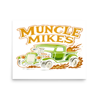 Muncle Mikes Hot Rod and Rat Rod Shirt Mayhem! Rat Rod Truck Shirt (002) Matte Poster product mockup 3