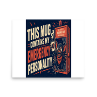 Retro Monster Matte Poster product mockup 3