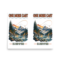 One More Cast Is a Unit of Time Matte Poster product mockup 3