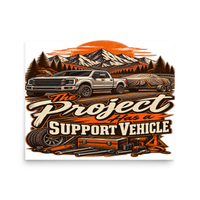 Project Support Vehicle Matte Poster product mockup 3